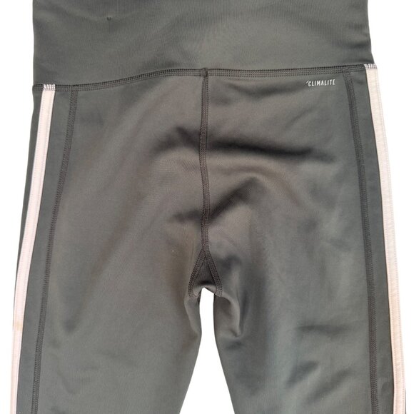 2/$30 Adidas Small Womens Climalite Cropped Army Green Leggings - Picture 13 of 14